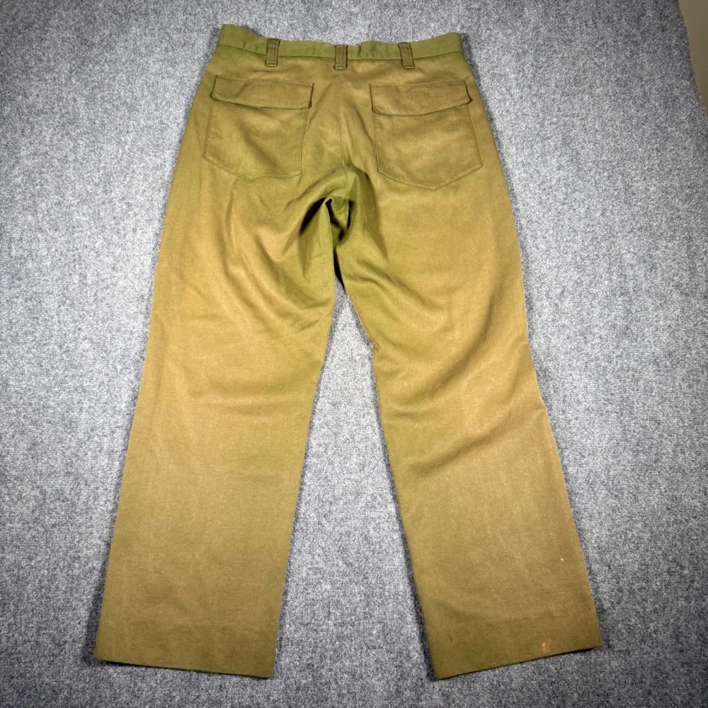 Vintage Wildland Firefighting Pants Men's 34x29 Aramid Green 1989 FSS - Picture 2 of 14